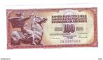 Yugoslavia 100 dinara 1986 90c unc, Postzegels en Munten, Bankbiljetten | Europa | Niet-Eurobiljetten, Verzenden, Joegoslavië