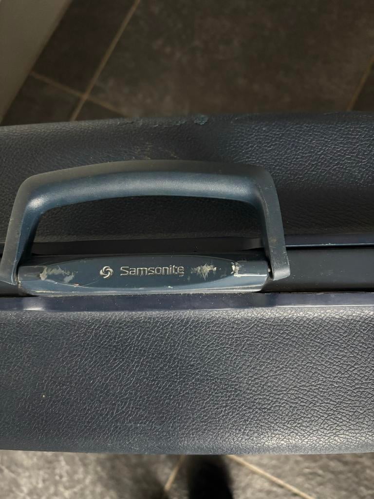 Samsonite Hardschalen Koffer - Donkerblauw, Ophalen, Gebruikt, Blauw, Hardcase