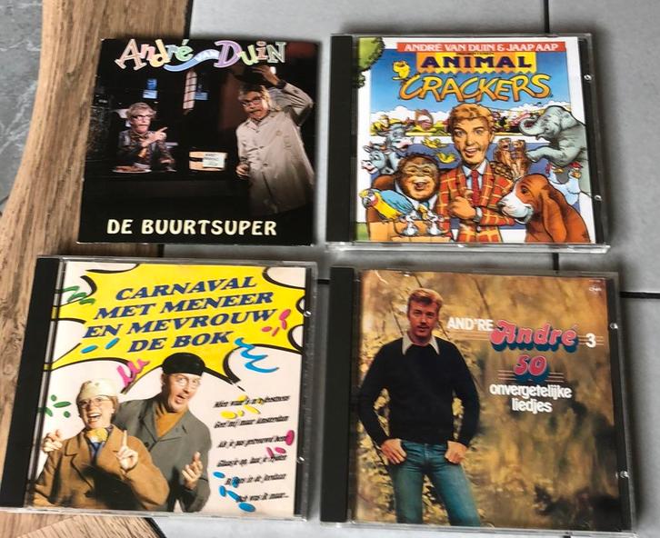 4 cd’s van andre van duin, Cd's en Dvd's, Cd's | Humor en Cabaret, Zo goed als nieuw, Boxset, Ophalen