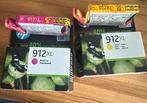 Nieuwe 4x HP 912XL inktcartridge 2x magenta, 2x geel, Ophalen of Verzenden, Nieuw, HP