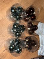 Kerstballen bruin en groen, Ophalen of Verzenden, Nieuw
