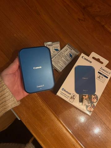 Canon Zoemini 2 blauw + fotopapier beschikbaar voor biedingen