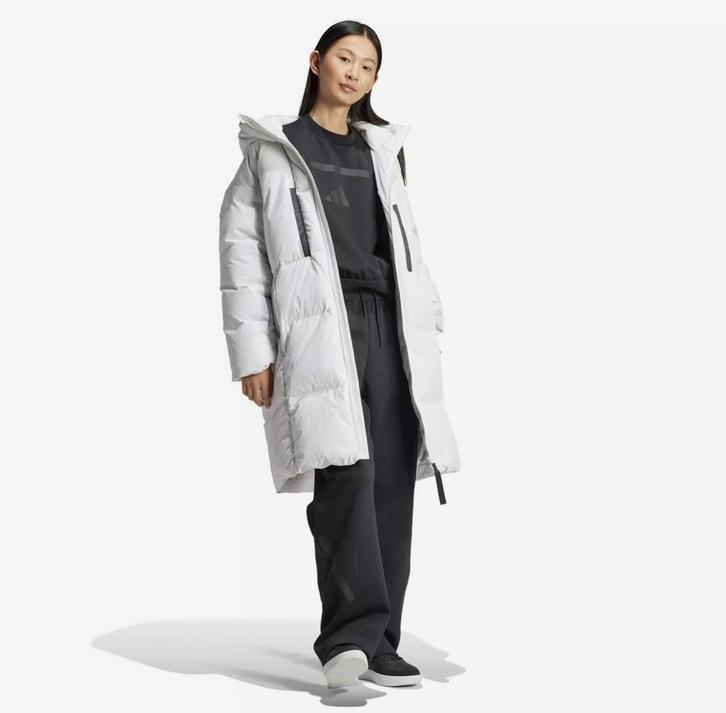 Adidas Myshelter Down Parka Dames Wit Maat L, Kleding | Dames, Jassen | Winter, Nieuw, Maat 42/44 (L), Wit, Ophalen of Verzenden