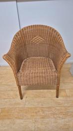 Rieten stoel, Huis en Inrichting, Stoelen, Ophalen, Bruin, Riet of Rotan, Zo goed als nieuw