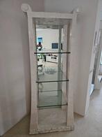 Stenen vitrinekast met spiegel en verlichting, 50 tot 100 cm, 25 tot 50 cm, Met plank(en), 150 tot 200 cm