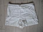 Witte short korte broek broderie van Lofty Manner maat L, Kleding | Dames, Maat 38/40 (M), Kort, Ophalen of Verzenden, Zo goed als nieuw