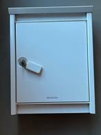 Brabantia Witte Brievenbus met Slot, Tuin en Terras, Brievenbussen, Ophalen of Verzenden, Zo goed als nieuw, Staal, Wandbrievenbus