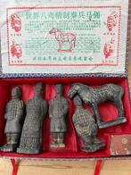 China Xian Terracottaleger 4 soldaten + paard zie de foto's, Ophalen