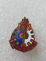 Speldje Fordson knoop email. Tractor, Verzamelen, Speldjes, Pins en Buttons, Ophalen of Verzenden, Gebruikt, Transport