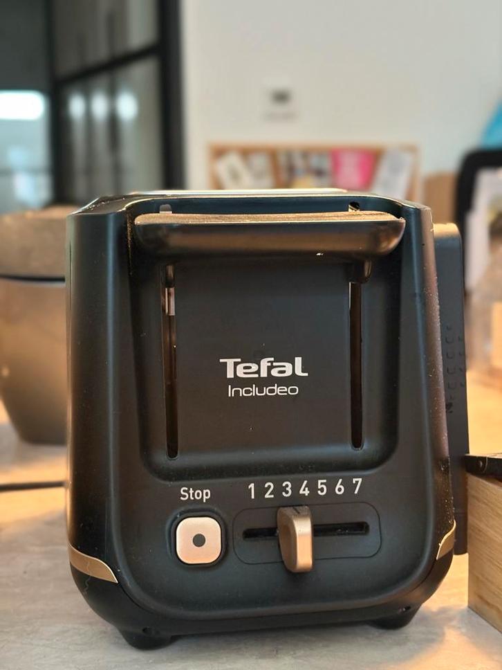 Tefal Includeo Broodrooster - Gebruikt, Goede Staat, Witgoed en Apparatuur, Broodroosters, Gebruikt, Uitneembare kruimellade, Ophalen of Verzenden