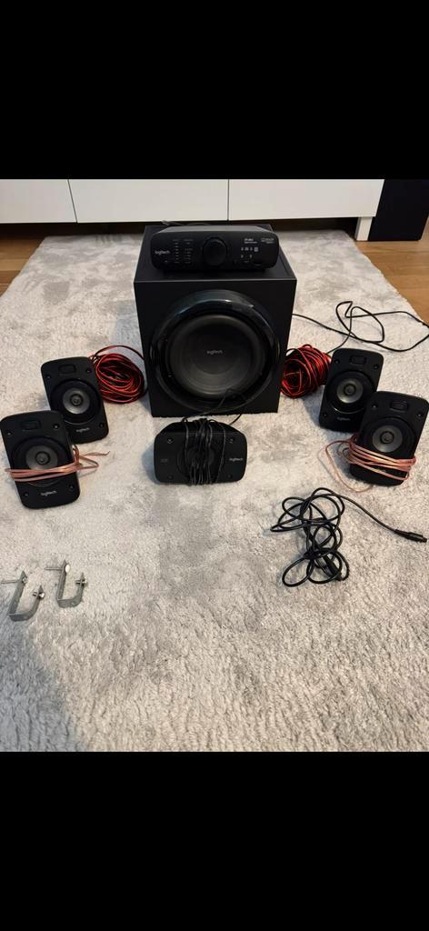 Logitech Z906 5.1 surround set, Audio, Tv en Foto, Home Cinema-sets, Zo goed als nieuw, Ophalen