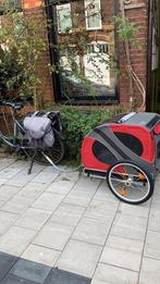 Dutchdog Hondenkar - Grijs met Rood, Fietsen en Brommers, Dutchdog, Gebruikt, Opvouwbaar, 20 tot 40 kg