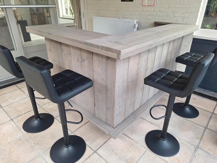 Cocktail tappas bar tuinbar steigerhout douglas buitenbar, Huis en Inrichting, Barren, Ophalen of Verzenden
