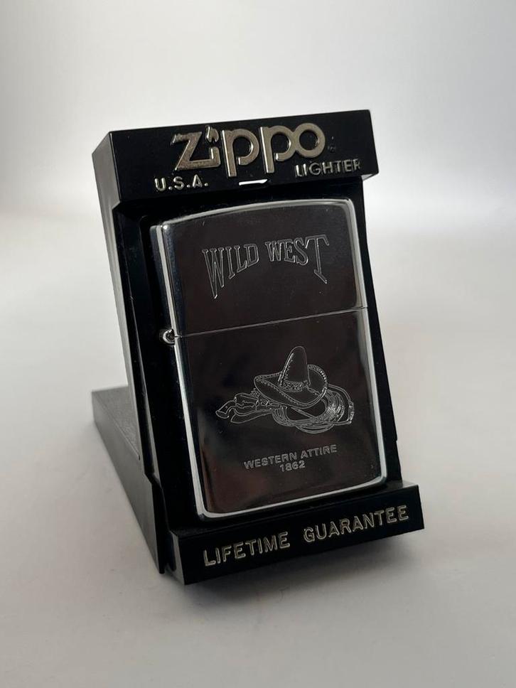 Zippo Wild West 1992 - Nieuw & Ongebrand, Verzamelen, Rookartikelen, Aanstekers en Luciferdoosjes, Verzenden