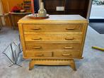 vintage ladekast eikenhout mooie staat 87 breed, Ophalen, Gebruikt, -, 50 tot 100 cm