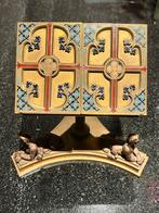 Verguld Russisch beeld met geëmailleerd frame, Antiek en Kunst, Ophalen of Verzenden, Brons