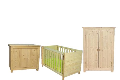 massief houten BABYKAMER Country zelf naar wens te kleuren, Kinderen en Baby's, Kinderkamer | Commodes en Kasten, Nieuw, 105 cm of meer