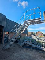 Stalen trapet bordes gegalv hoog 3.45mtr nog 125, Ophalen of Verzenden, Zo goed als nieuw, 2 tot 4 meter