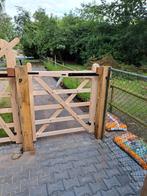 Houten poorten: maatwerk Eiken en Hardhout!, Tuin en Terras, Verzenden, Nieuw, 150 tot 200 cm, Hout
