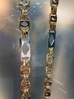 18Kt Goud - 94 Gr - Platte magnum - Ketting, Ophalen, Nieuw, Goud