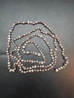 Lange Parelketting - Wikkelketting, Sieraden, Tassen en Uiterlijk, Kettingen, Ophalen of Verzenden, Nieuw, Grijs, Overige materialen
