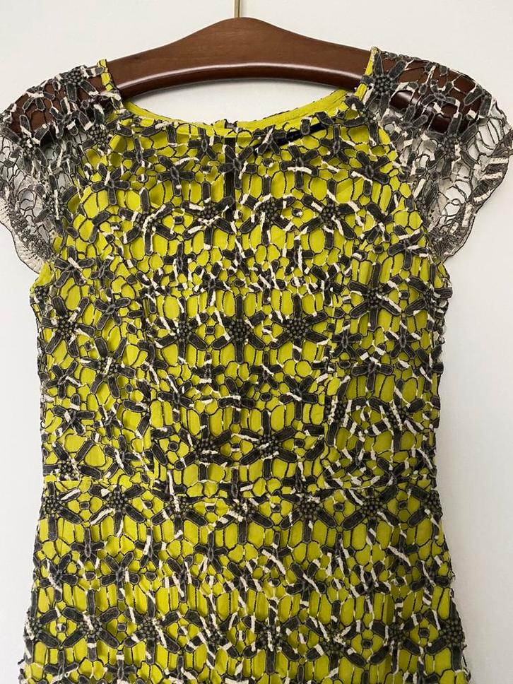 Prachtige jurrk van. Steps, Kleding | Dames, Jurken, Zo goed als nieuw, Maat 36 (S), Groen, Boven de knie, Ophalen of Verzenden