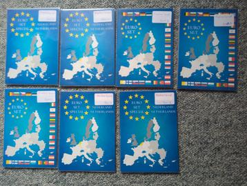 7 verschillende UNC eurosets 2002-2013 Nederland  beschikbaar voor biedingen