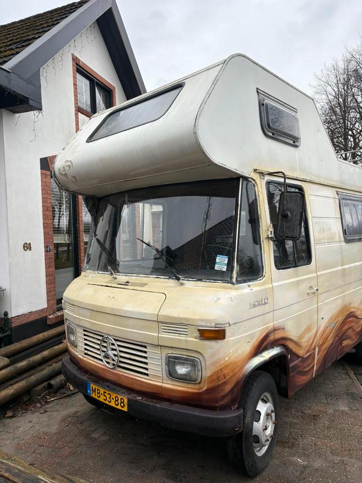Mercedes-Benz Mercedes-benz 608 1974, Caravans en Kamperen, Campers, Particulier, Alkoof, Mercedes-Benz, Mercedes, Diesel, Handgeschakeld