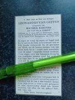 Bidprentje Nederweert Asten Heusden L v Geffen 1879 1951, Verzamelen, Ophalen, Bidprentje