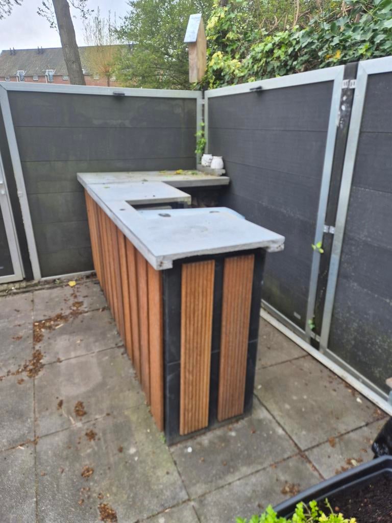 Buitenkeuken incl wijnkoeler. (Moet naar gekeken worden), Tuin en Terras, Ophalen, Gebruikt, Houtskool