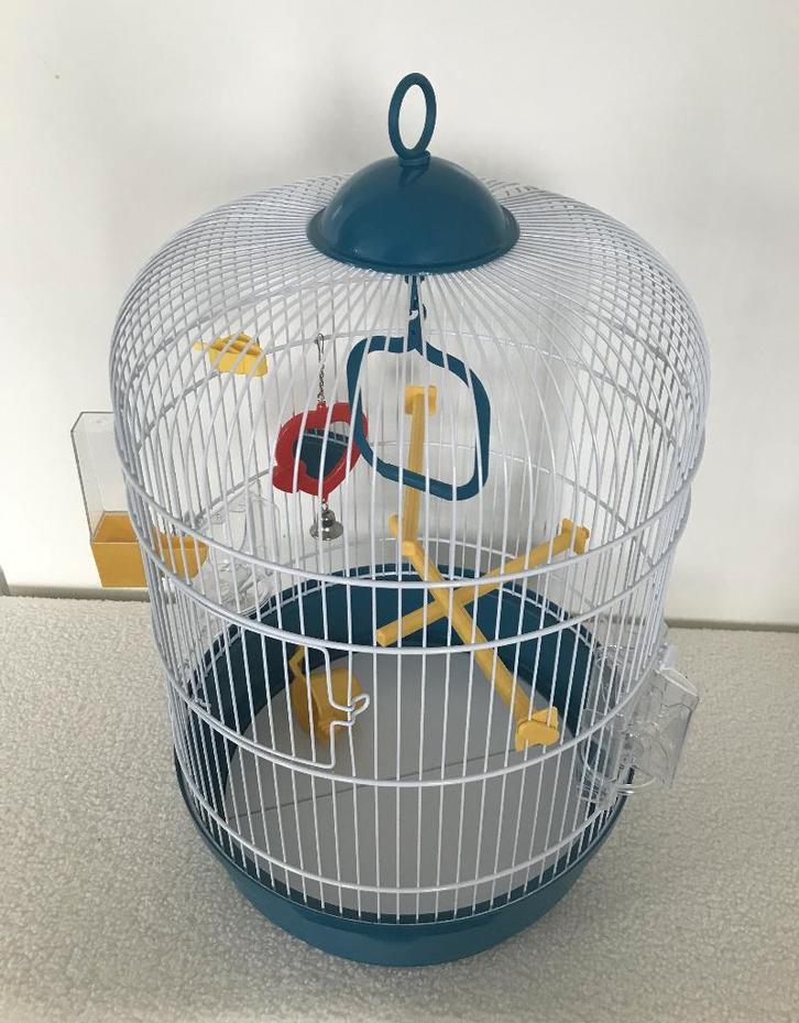 NIEUW Vogelkooi klein rond vogelkooi met accessoires, Dieren en Toebehoren, Vogels | Hokken en Kooien, Nieuw, Vogelkooi, Metaal