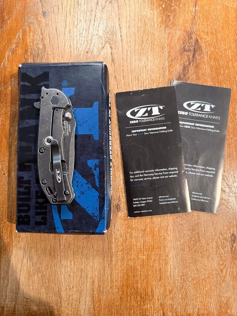 Zero Tolerance ZT0566BW (Hinderer design), ELMAX, NIEUW!, Verzamelen, Ophalen of Verzenden, Overige soorten, Amerika, Mes of Dolk