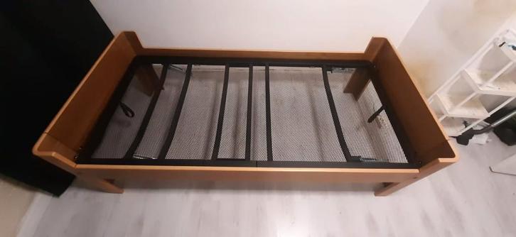 Auping Auronde 3000 – Beuken – Hand verstelbaar, Huis en Inrichting, Slaapkamer | Bedden, Zo goed als nieuw, Eenpersoons, 100 cm