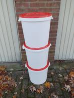 Grote 30 liter emmers met deksel., Ophalen of Verzenden, Nieuw, Henkel