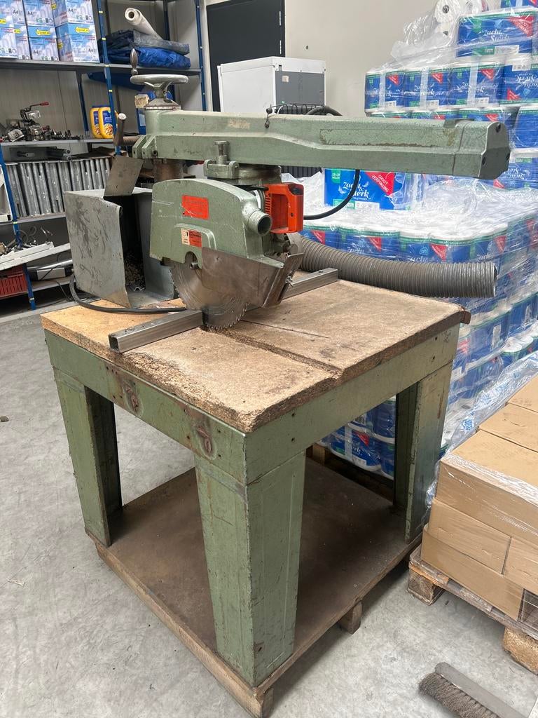 Dewalt afkortzaag met onderstel, Doe-het-zelf en Verbouw, Gereedschap | Zaagmachines, Ophalen, Gebruikt, 70 mm of meer, Afkortzaag