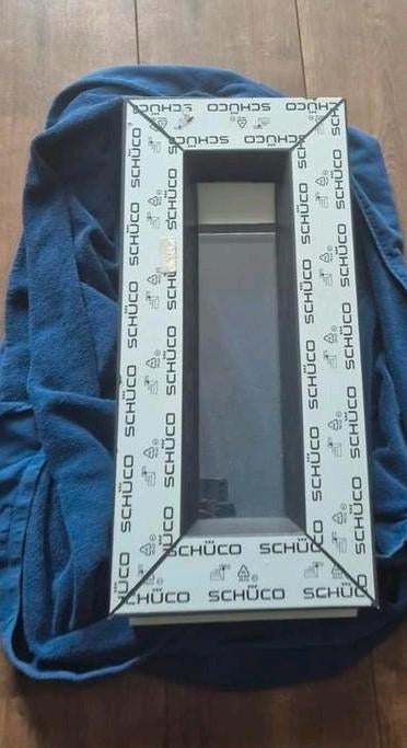 Schüco raam, nieuwstaat, dubbelglas, Doe-het-zelf en Verbouw, Glas en Ramen, Gevelraam of Ruit, Minder dan 80 cm, Minder dan 80 cm