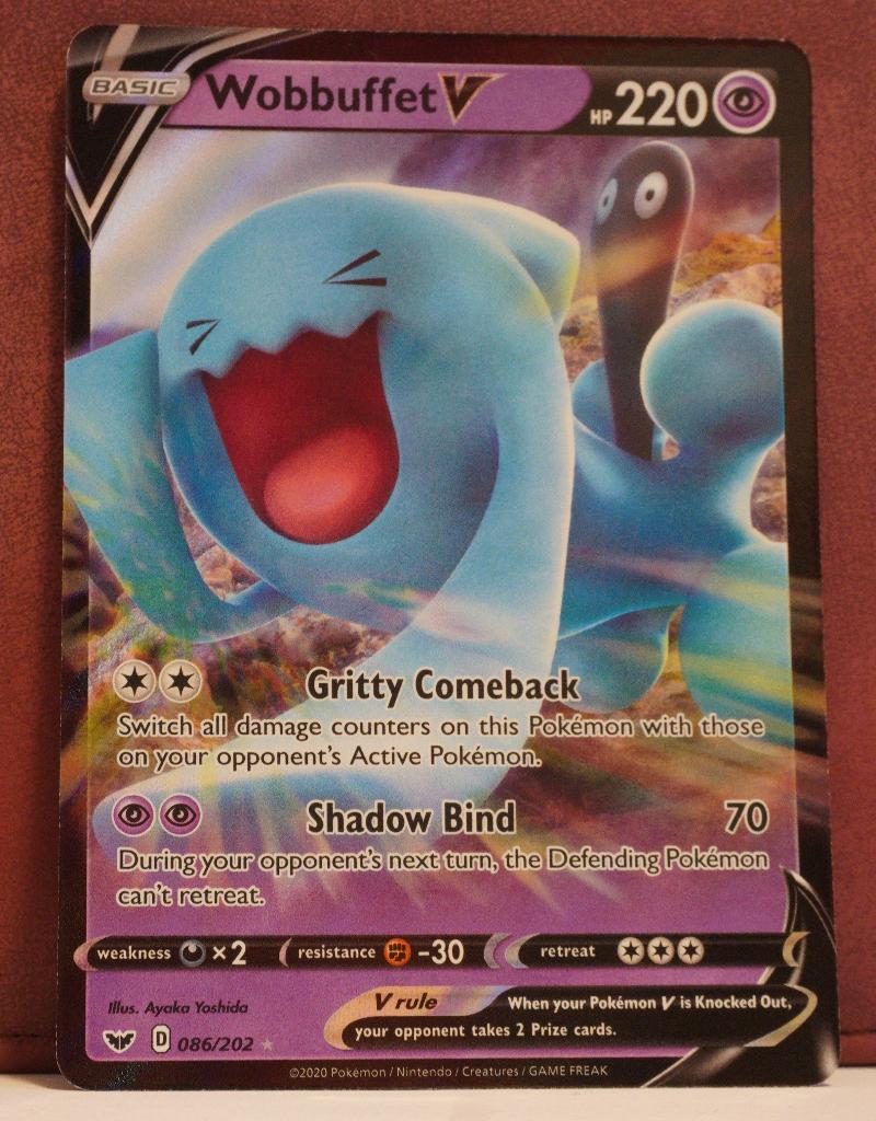 Wobbuffet V 086-202 Sword & Shield Pokèmon Kaart, Verzenden, Nieuw, Losse kaart