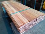 4 grote partijen hardhout vlonderplanken 21x100mm- Op=Op, Planken, Nieuw, Ophalen of Verzenden, Hardhout