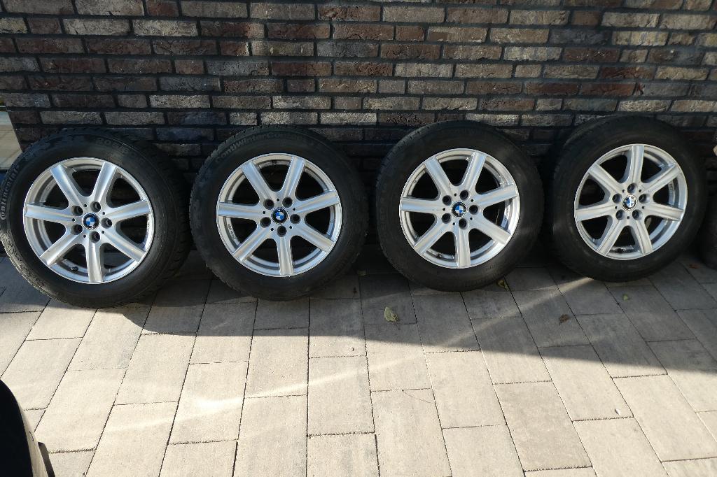 BMW velgen met banden 205/60R16. Steek 5 x 112, Auto-onderdelen, Gebruikt, 16 inch, Banden en Velgen, All Season