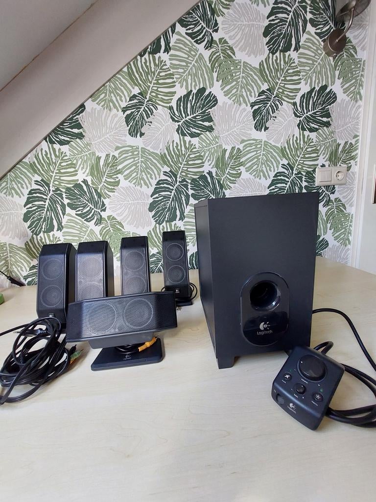 LOGITECH X-540 5.1 speaker system., Ophalen, Gebruikt, Audiokanaal 5.1, Logitech