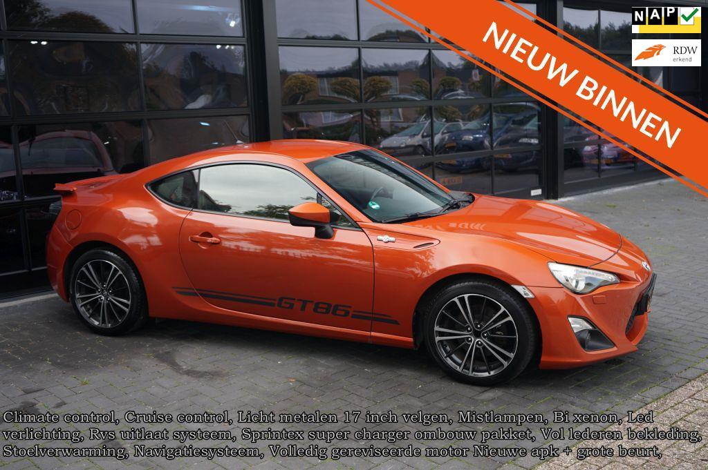 Toyota GT86 2.0 D-4S Compressor, Clima, Navi, Xenon, Leder,, Auto's, Automaat, Achterwielaandrijving, Gebruikt, Zwart