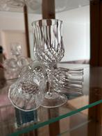 6 kristallen glazen, Antiek en Kunst, Antiek | Glas en Kristal, Ophalen