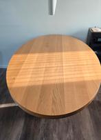 Massief blank eiken eettafel., Ophalen, 100 tot 150 cm, Eikenhout, 200 cm of meer