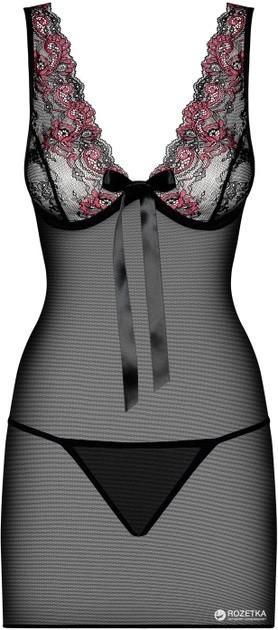 Obsessive ``MUSCA`` Chemise Zwart maat S/M (794), Kleding | Dames, Ondergoed en Lingerie, Setje, Zwart, Ophalen of Verzenden