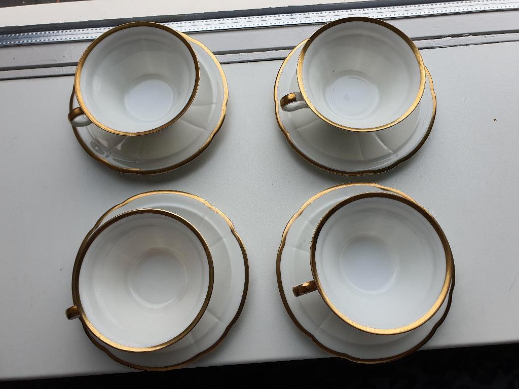 Rosenthal Bavaria kopjes set 4x goudrand vintage, Antiek en Kunst, Ophalen of Verzenden