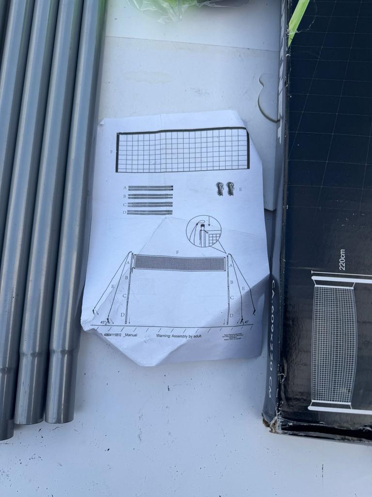 Dunlop Sportnet - Compleet met palen en net, Ophalen of Verzenden, Gebruikt