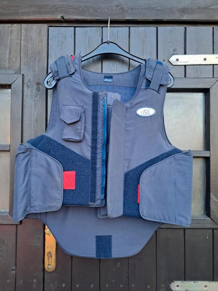 USG Bodyprotector licht blauw maat L, Dieren en Toebehoren, Paardrijkleding, Zo goed als nieuw, Bovenkleding, Springen, Ophalen