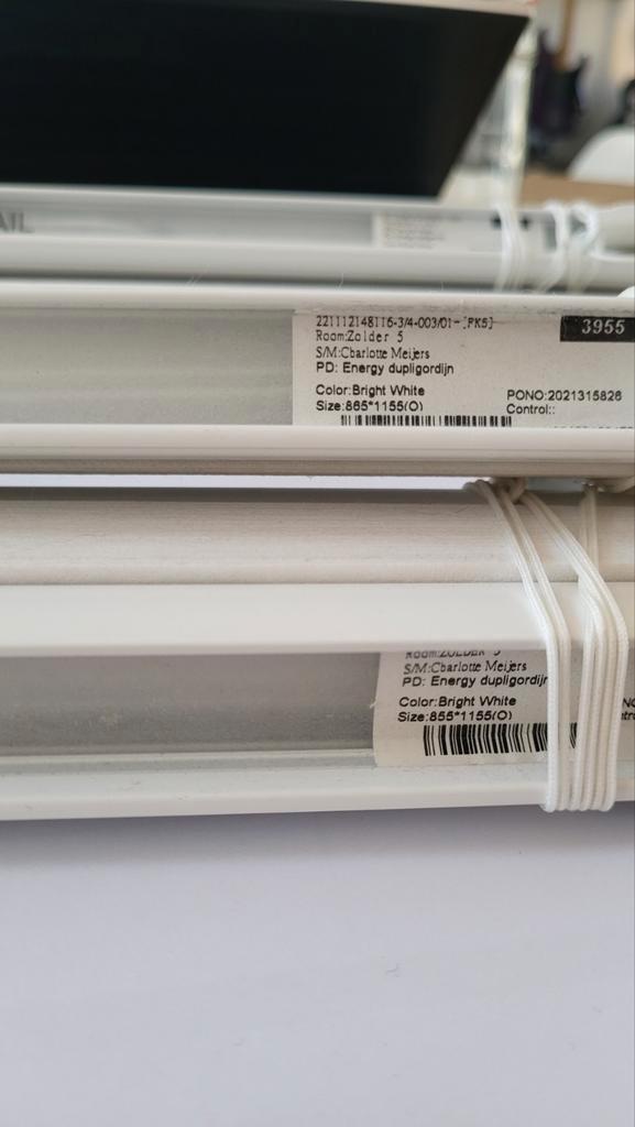 2x Veneta plissé gordijnen B 865 x H 1155, Witgoed en Apparatuur, Zonnebanken en Gezichtsbruiners, Zonnebank enkelzijdig, Minder dan 10 lampen