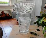 Grote zware vintage dikke glazen vaas, Gebruikt, Overige kleuren, Ophalen of Verzenden, Glas