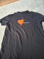 Aspact T-shirt XL Zwart Heren met Oranje Print, Kleding | Heren, T-shirts, Zwart, Ophalen of Verzenden, Gedragen, Maat 56/58 (XL)
